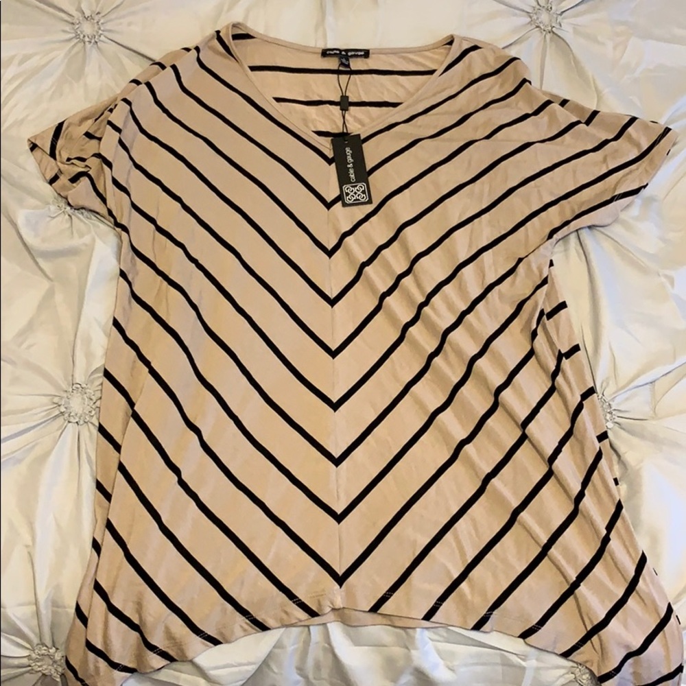 Striped v-neck!
